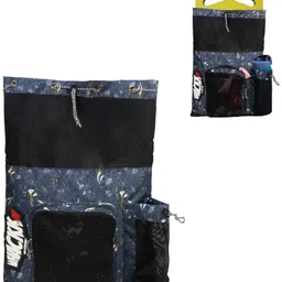 whackk Aqua Blue Warren Unisex Swimming Equipment Bag Wet Pocket Gym-picture-28