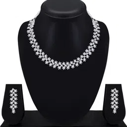 atasi international Alloy Rhodium White, Silver Jewel Set image 2