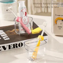 rishav handicraft Cute Travel Toothbrush Cup Set Toothbrush Case image 5