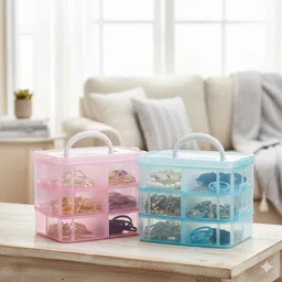 maxtid Containers Kitchen Rack 6 layer Vibrant Jewellery Organizer Plastic-picture-21