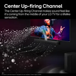 LG SQ75TR, Dolby Atmos, AI Sound Pro, QNED Matching, Center Up-firing Speaker 600 W Bluetooth Soundbar image 5
