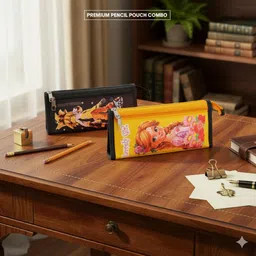 arj product pencil pouch anime and barbie Art Canvas Pencil Box image 1