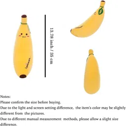 bestlook Plush Toys Banana Pillow Long Pillow Sleeping Doll Plush Cute Doll Boy Girl - 35 cm image 3