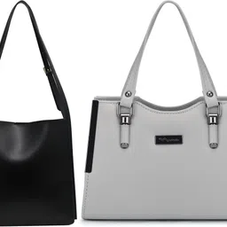 trendycraft Women Black, Grey Shoulder Bag-picture-32