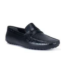 ROSSO BRUNELLO Men Textured Leather Formal Loafers-picture-37