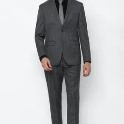 allen solly Men Single Breasted Checkered Suit-picture-33