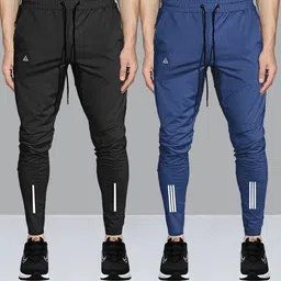 avolt Pack of 2 Men Striped Multicolor Track Pants-picture-21