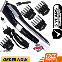 Zeno volt Trimmer Cutting Machine | Hair Trimmer For Men | Beard Trimmer Fully Waterproof Trimmer 120 min Runtime 4 Length Settings image 1