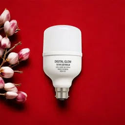 digital glow 50 W Basic Round B22 LED Bulb image 3