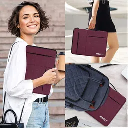 straplt Laptop Sleeve Case 15.6-16 Inch Waterproof Bag Tablet Handle Laptop Bag Waterproof Laptop Sleeve/Cover image 5