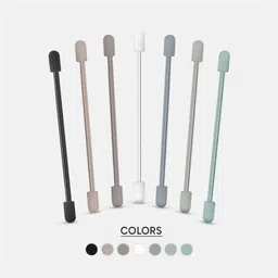 DailyObjects Loop Tie-Up For Cables And Earphones | Silicone Multipurpose Organiser Twister For Bundling Cable And Earphones To Organise Home, Desks, Offices, Cubicles While Work Or Travel | Set Of 7 Earphone Cable Organizer image 5