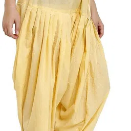 srisaras Cotton Linen Blend Solid Women ["Multicolor"] Salwar image 3