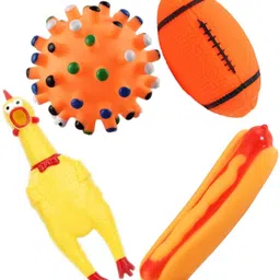 pet needs Rubber Rubber Toy, Squeaky Toy, Fetch Toy, Ball, Soft Toy For Dog & Cat-picture-25