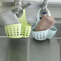 Kuber Industries Green & Blue 2-Pcs Flexible Kitchen & Bathroom Multipurpose Basket Shelf-picture-22
