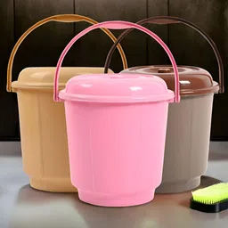 Kuber Industries Pink & Cream-Coloured 3 Pieces Bath Accessories Set-image-81