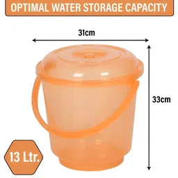 Kuber Industries Grey & Orange 3 pieces Bath Accessories Set image 2