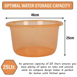 Kuber Industries Orange Classic Bath Accessories Set image 2