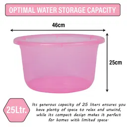 Kuber Industries Blue & Pink 2 Pieces Classic Bath Accessories Set image 2