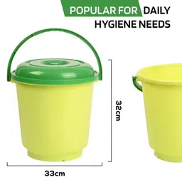 Kuber Industries Green & Pink 6 Piece Bath Accessories Set image 4