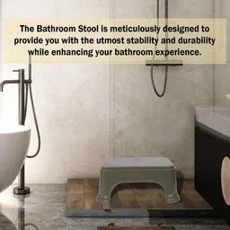 Kuber Industries Grey 3Pcs Bathroom Step Stool image 2