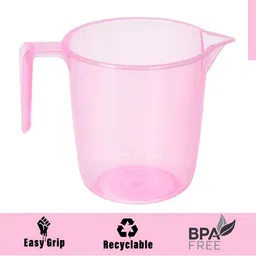 Kuber Industries Pink 4 Pieces Bath Mugs 1.1L each image 2