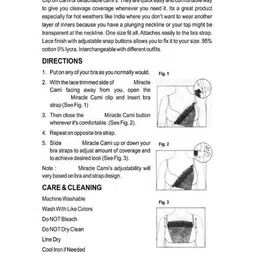 Finesse Miracle Cami Pack Of 3 Solid Quick & Easy Clip-on Camisoles image 3