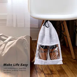 Kuber Industries Set of 12 Shoe Cover Bags Travel Accessory image 3