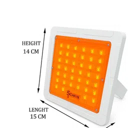schein 30W Amber/Orange LED Flood Light | Anti-Mosquito & Anti-Fog Outdoor Lamp | BIS Approved R-97001929 | IP66 Waterproof | Energy Saver Bright Light for Garden, Balcony, Gate & Outdoor Use (Pack of 1) Flood Light Outdoor Lamp image 5