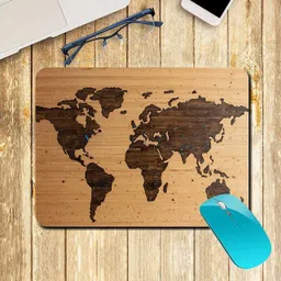 ZORI World Map Wooden Look Gaming Mouse Pad - Computer Laptop PC| Work from Home/Office | Anti-Skid, Anti-Slip, Rubber Base Mousepad-picture-10