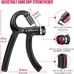 wearslim Adjustable Resistance Exerciser Forearm & Finger Trainer with Counter Hand Grip/Fitness Grip image 2