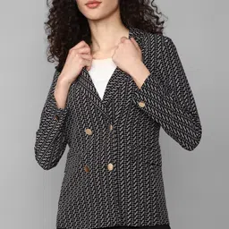 allen solly Women Printed Single Breasted Casual Blazer-picture-15