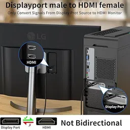 ALRITO 4K Display Port to HDMI Adapter Converter DP to HDMI Uni-Directional Adapter Gaming Adapter image 5