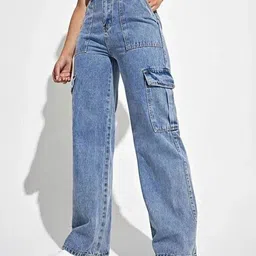 lta Women Regular High Rise Blue Jeans-picture-10