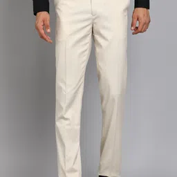 arrow Men Regular Fit Beige Polyester Trousers-picture-12
