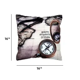 Multicolor Abstract Polyester 16 X 16 Inches Cushion Cover (Set of 5) by Bella True image 3