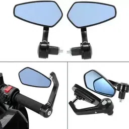 aqrin MANUAL VIEW MIRROR GT MIRROR REAR VIEW SIDE MIRROR HANDLE BAR END Bike Fairing Kit-picture-14