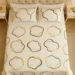 elegant weavers Microfiber Single Flat 144 TC Printed Bedsheet image 3