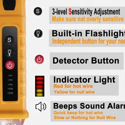 uptodatetools MT87 Digital LCD Clamp Meter For Electricity Ampere Measurement Voltage Tester with LED Flashlight, Buzzer Alarm, AC Voltage Detector Pen, Dual Range, Digital Multimeter image 3