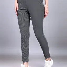leewan Women Self Design Grey Track Pants-picture-36