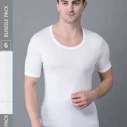 Dollar Bigboss Pack Of 6 Scoop Neck Basic Vests-picture-19