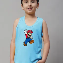 Friskers Boys Mario Printed Pure Cotton Innerwear Vests 5KDC589-20-2-3Y-picture-34