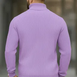 starvy Men Full Sleeve Solid, Striped Sweatshirt image 2