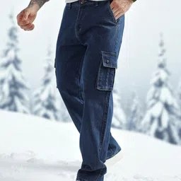 denim look Men Cargos image 3
