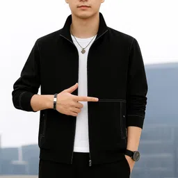 platinumcartz Men Solid Casual Jacket image 1