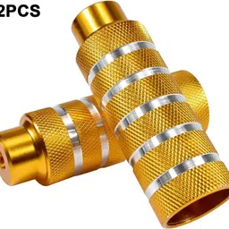 Siano 2PCS (golden)Bicycle Metal Heavy Duty Foot Stand Pegs Rear Stunt Pegs Footrest Foot Rest-picture-10