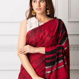BUTA BUTI Tie and Dye Pure Cotton Saree image 5