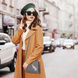 reshu Grey Women Sling Bag women,s sling cross-body bags with adjustable shoulder straps and 4 pocket | image 4