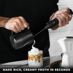 finaro Rechargeable Milk Frother – Handheld Electric Coffee Frother Personal Coffee Maker image 5