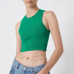 Accessorize Crystals Studded Drop Layered Waist Chain image 1