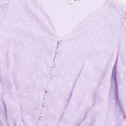 Latin Quarters Self Design Cinched Waist Top image 3